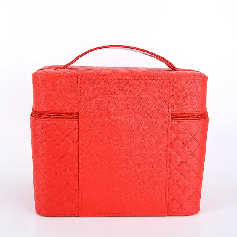 Large Capacity Professional Makeup Organizer Case – Multilayer Cosmetic Travel Bag