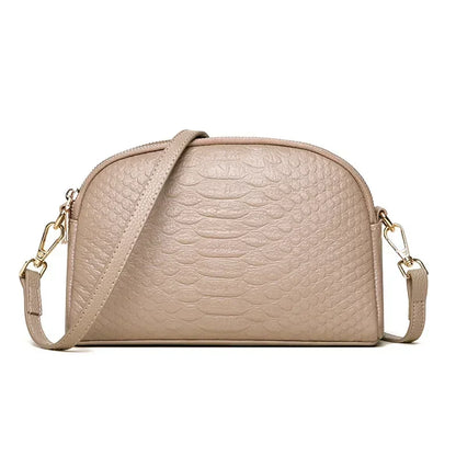 Crocodile Pattern Leather Crossbody Bag – Women's Shoulder Bag