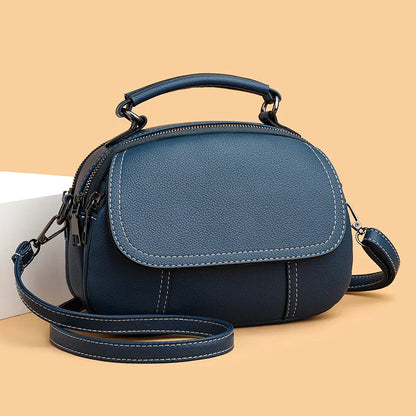 PU Leather Crossbody Bag for Women – Retro Shell Shoulder Bag