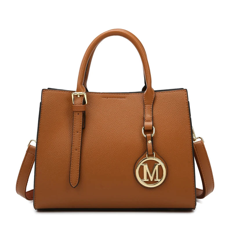 Women's PU Leather Tote Bag Set – Vintage Luxury Designer Handbag