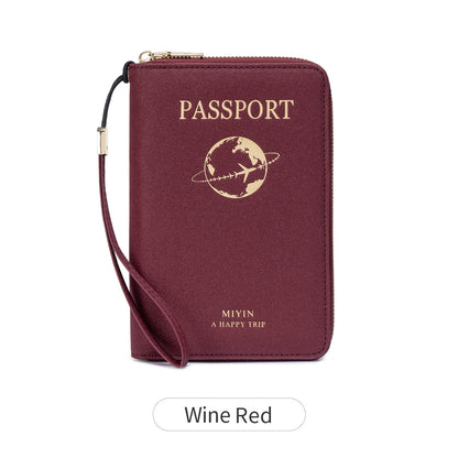 Passport Holder Travel Wallet – RFID Zip Organizer