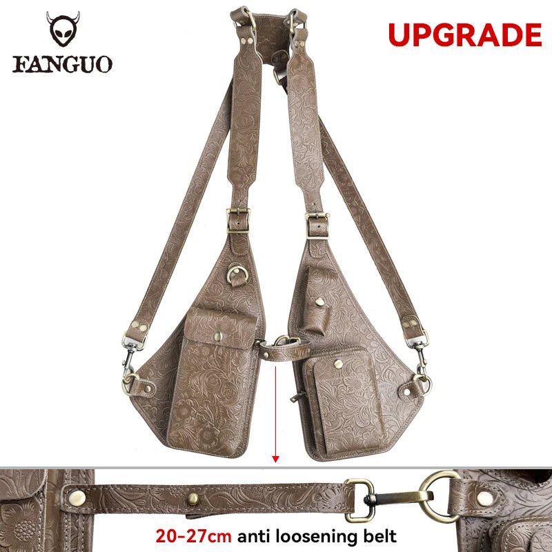 Genuine Leather Underarm Holster Bag – Men's Anti-Theft Shoulder Pack