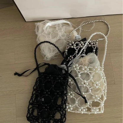 Pearl Crossbody Bag for Women – Elegant Chain Shoulder Purse
