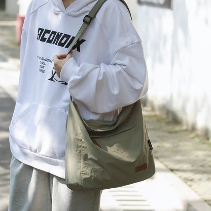 Canvas Crossbody Bag – Large Messenger Shoulder Bag Unisex