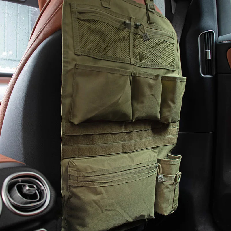 Tactical Car Seat Back Bag – Hunting Nylon Storage Pouch
