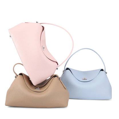 Leather Shoulder Bag for Women – Large Capacity Commute Handbag