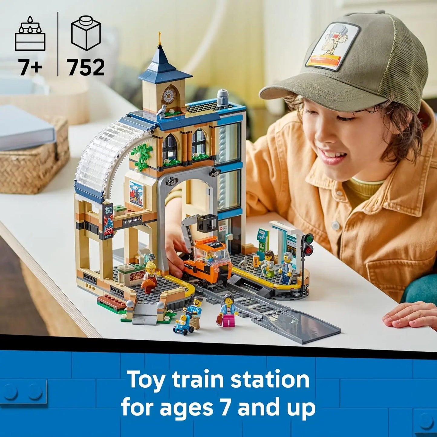 LEGO City 60469 Central Train Station Set – 752 Pieces