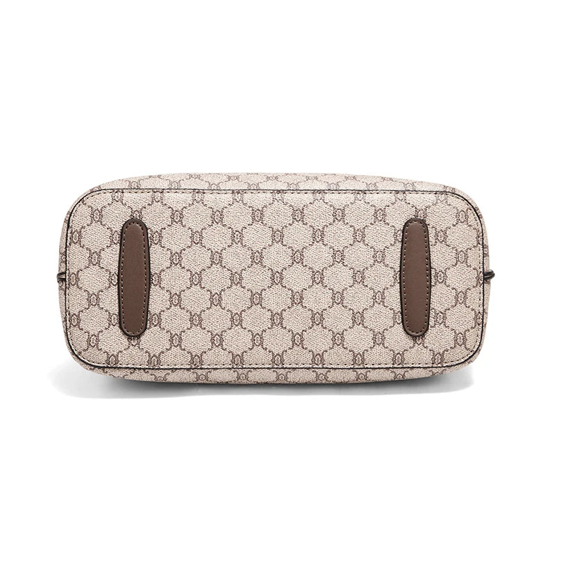 FOXER Monogram Women Shoulder Tote Bag 2026 Fashion Commuter Female Large Crossbody Purse for Mom