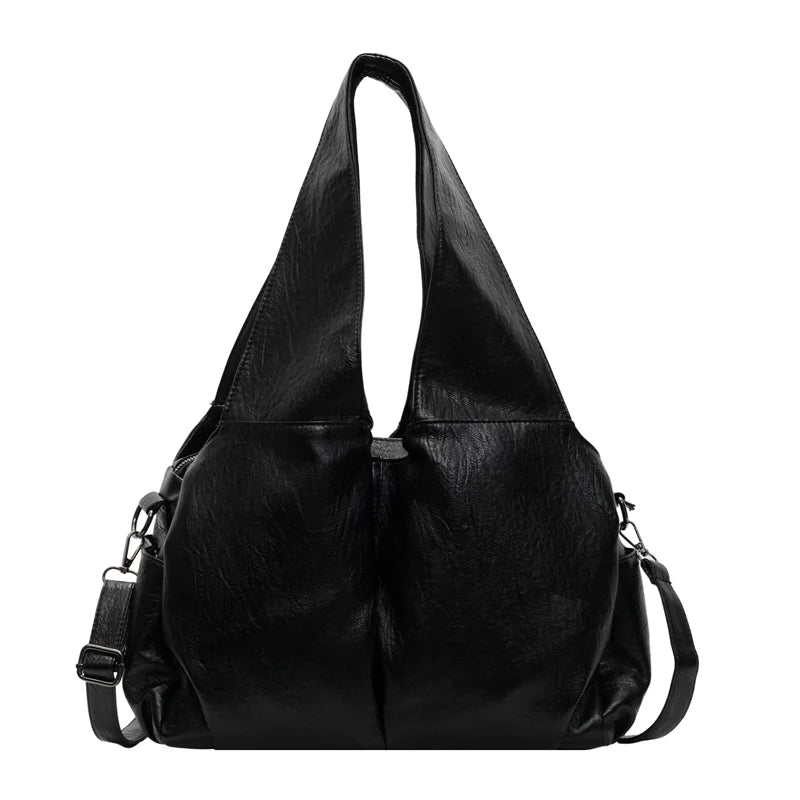 Soft PU Leather Hobo Bag – Women's Crossbody Shoulder Handbag