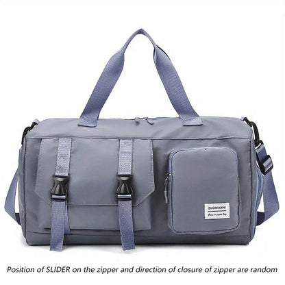 Women's Nylon Gym Bag with Shoe Compartment – Fitness Duffel