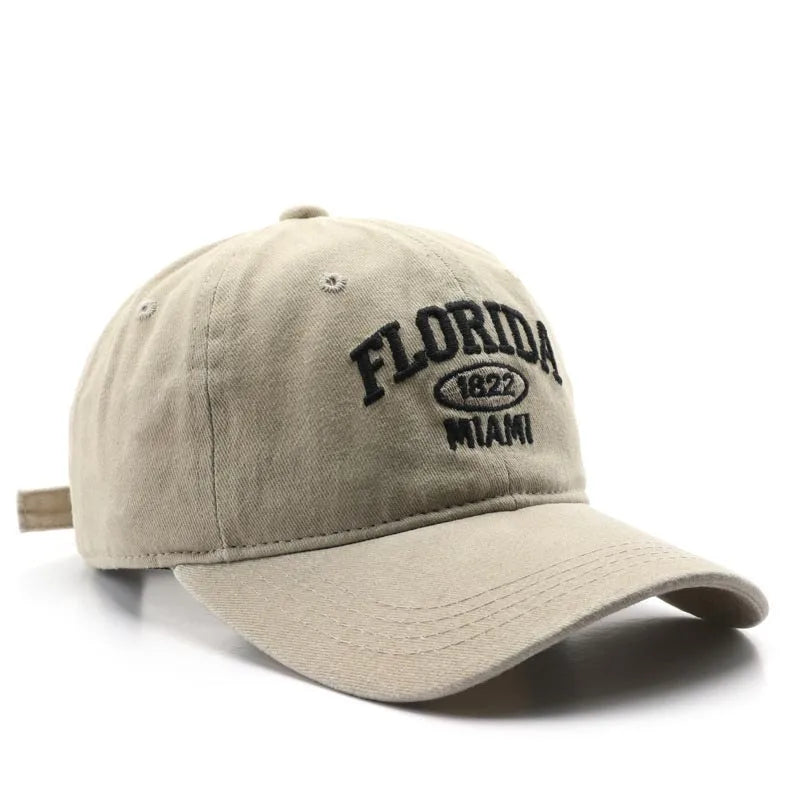 Vintage Washed Baseball Cap – City Embroidery Unisex Dad Hat