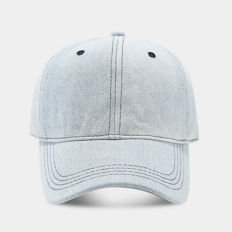 Denim Baseball Cap – Unisex Snapback Sun Visor Hat