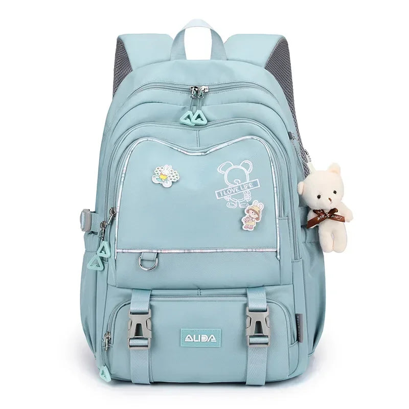 Kids Kawaii School Backpack – Large Waterproof Girls Bag with Laptop Compartment