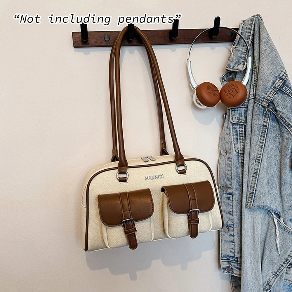 Women's Shoulder Bag – Large Capacity Denim Pillow Bag for Work & Commuting