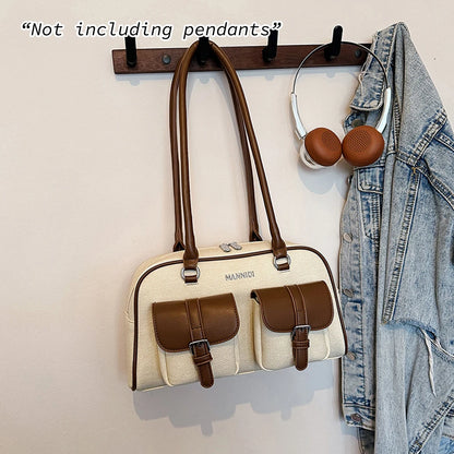 Women's Shoulder Bag – Large Capacity Denim Pillow Bag for Work & Commuting