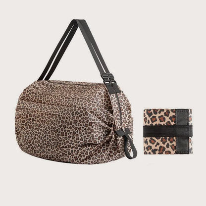 Foldable Waterproof Shopping Bag – Reusable Portable Tote