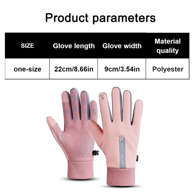Waterproof Winter Sports Gloves – Anti-Slip Touchscreen Cycling