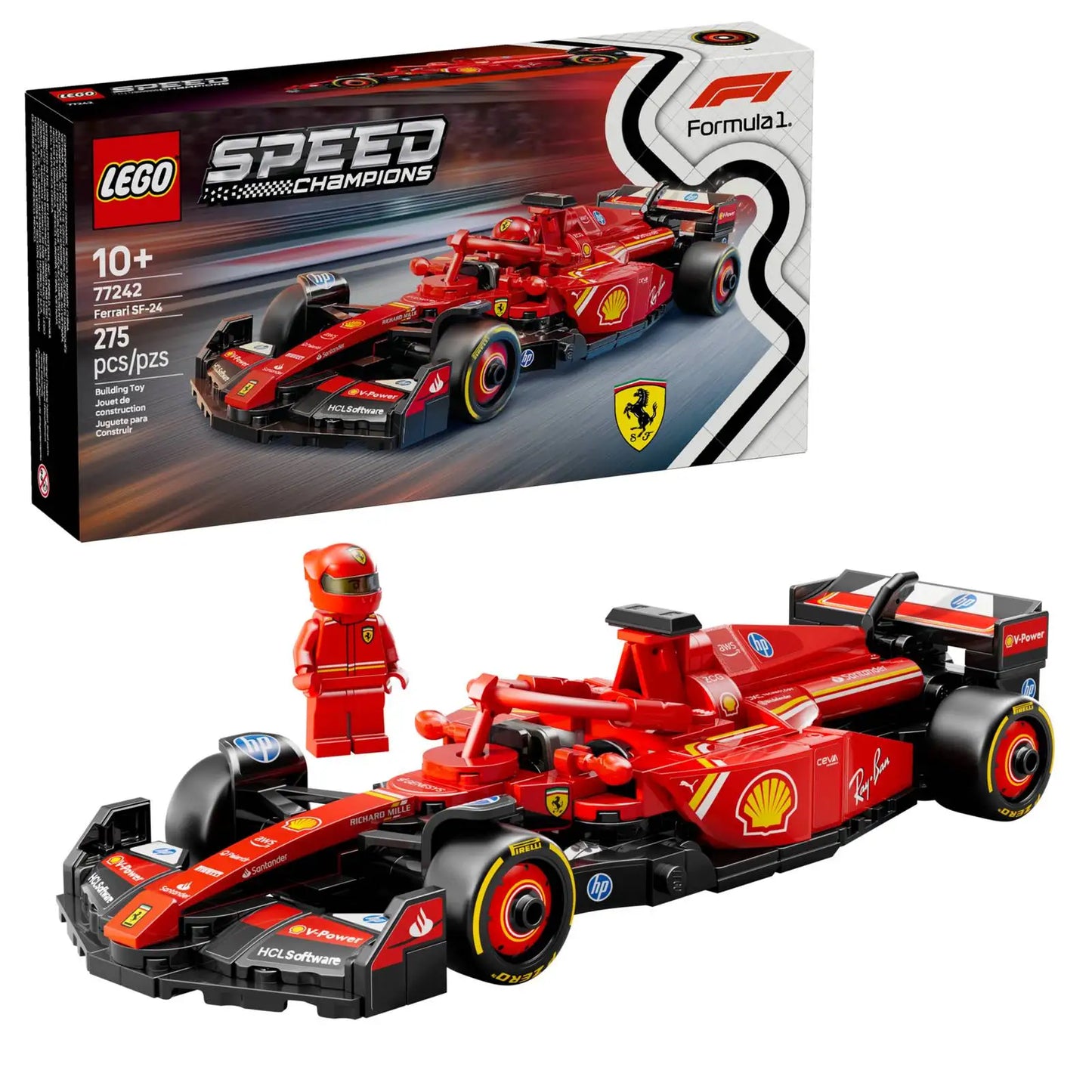 LEGO Speed Champions Ferrari SF-24 F1 Car Building Set 77242