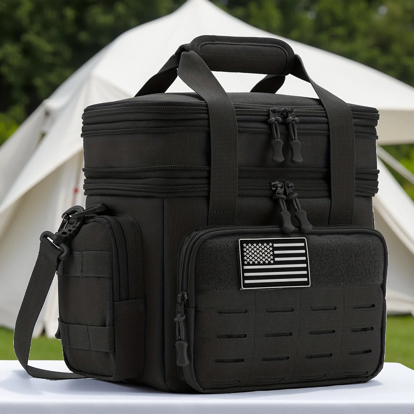 Tactical Insulated Lunch Box Bag – 18L Expandable Cooler for Work & Outdoor
