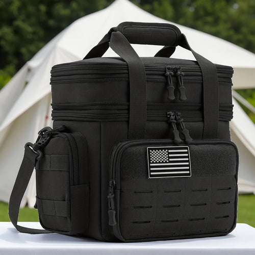 Tactical Insulated Lunch Box Bag – 18L Expandable Cooler for Work & Outdoor