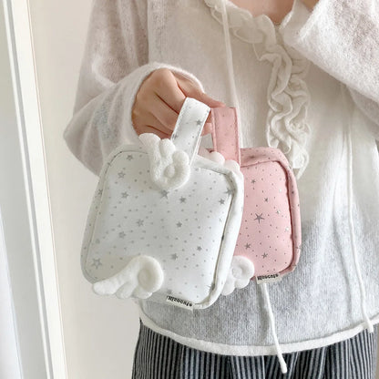Angel Wing Star Makeup Bag – Cute Girls Cosmetic Pouch