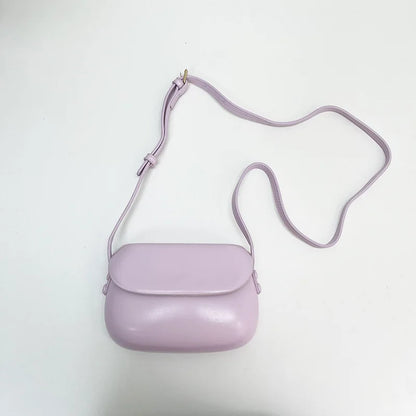Women Messenger Bag Pu Leather Shiny Shoulder Hard Flip Buckle Mobile Phone Outing Coin Purse