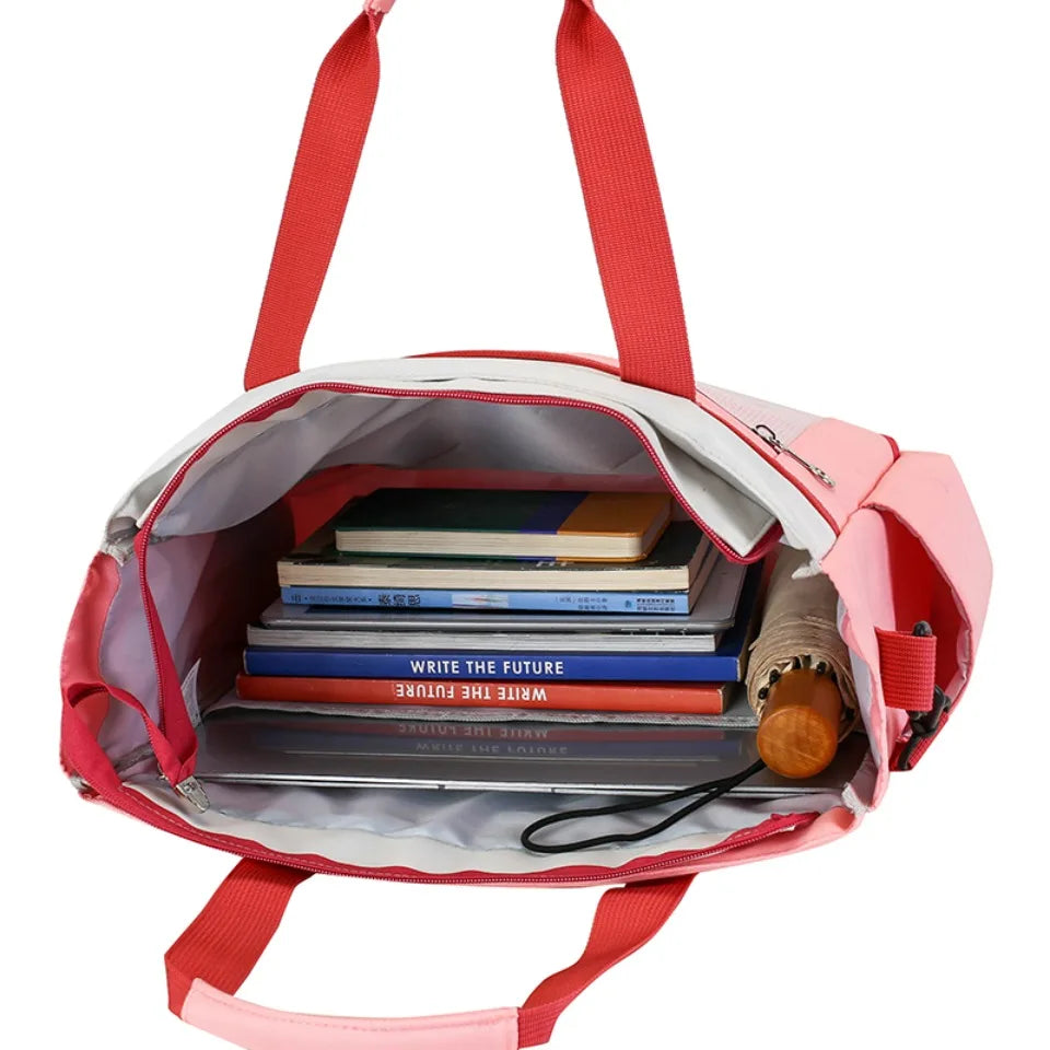 Large Capacity Waterproof Tote Bag for School & Daily Use