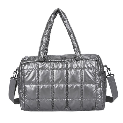 Quilted Puffer Tote Bag for Women – Padded Shoulder Bag