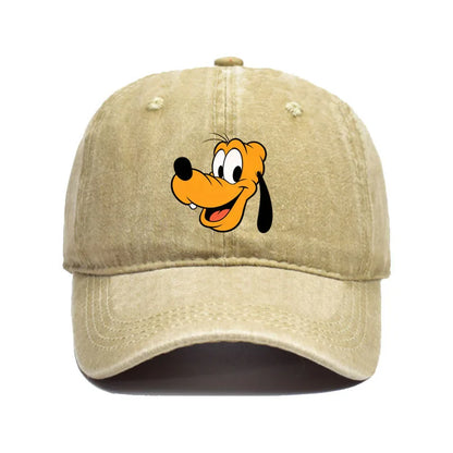 Cartoon Character Baseball Cap – Vintage Washed Unisex Hat