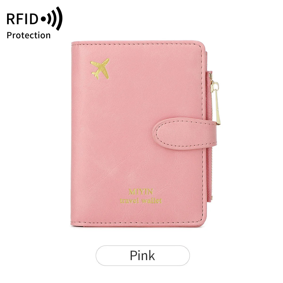 RFID Passport Holder Wallet – Large PU Leather Travel Card Organizer
