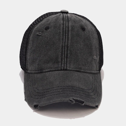 Mesh Baseball Cap – Vintage Washed Trucker Hat