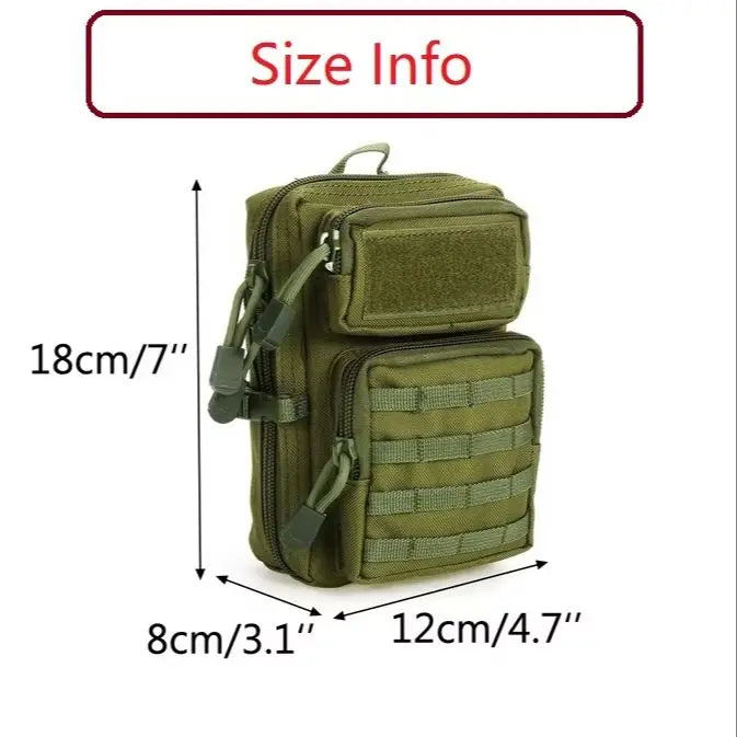 Tactical MOLLE Sling Bag – Waterproof Outdoor Shoulder Pouch for Hiking & Travel