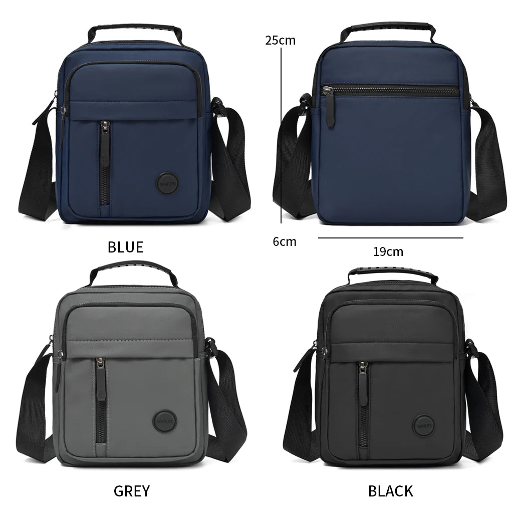Men's Business Crossbody Bag – Multi-Compartment Shoulder Bag