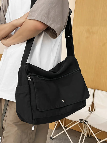 Large Canvas Hobo Crossbody Bag