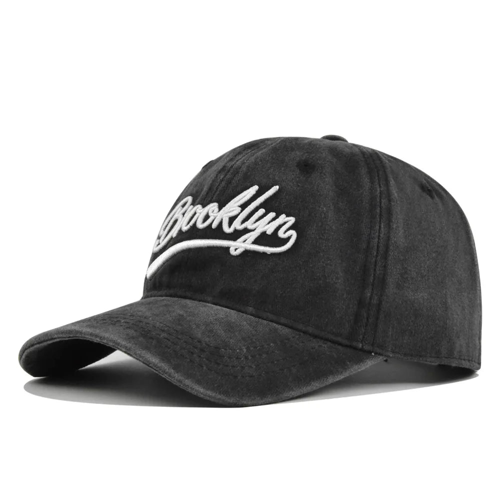 Baseball Cap Embroidery Breathable Retro Unisex Summer Hat