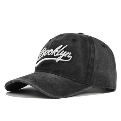 Baseball Cap Embroidery Breathable Retro Unisex Summer Hat