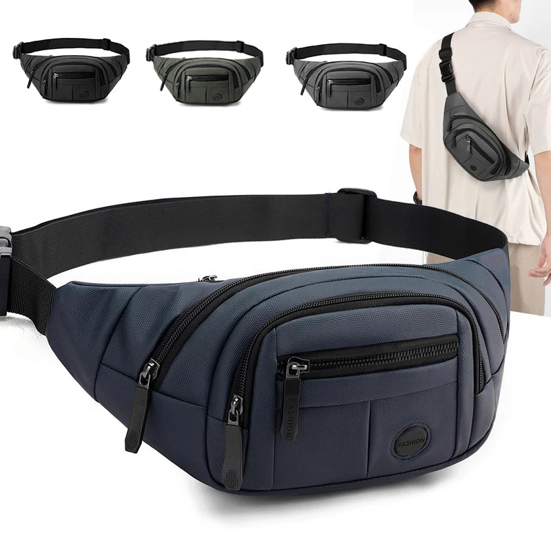 Men's Multi-Pocket Chest Bag & Waist Pack