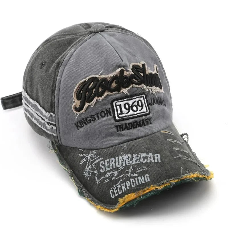 Retro Letter Embroidery Baseball Cap – Cotton Hip Hop Hat