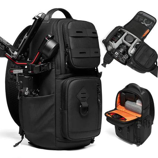 SLR Camera Crossbody Bag – Men's Shoulder Messenger for Travel, Hiking & Outdoors