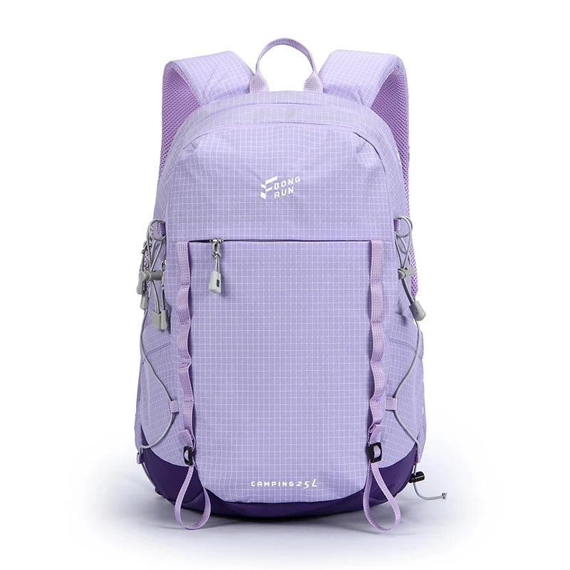 25L Hiking Backpack – Water-Resistant Nylon Camping Pack