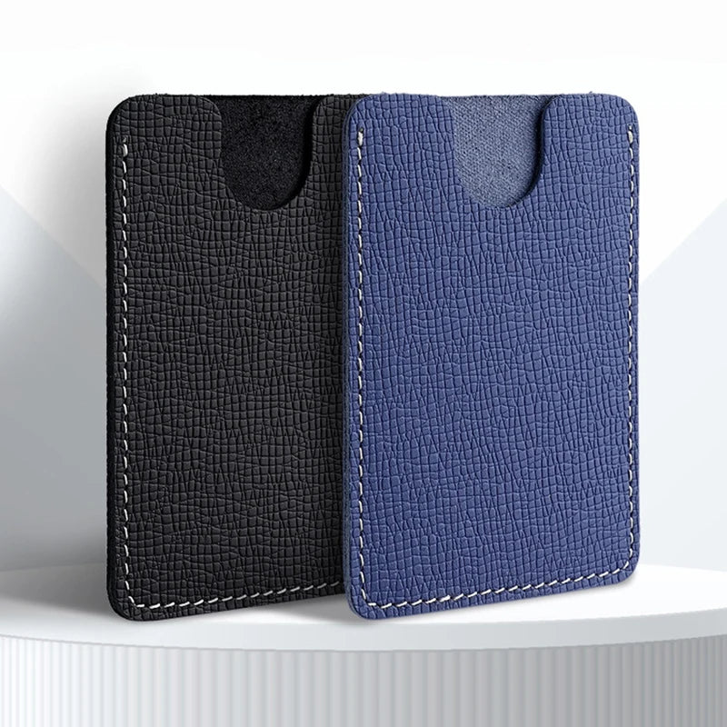 Slim Genuine Leather Card Holder – Ultra-Thin Cowhide Wallet