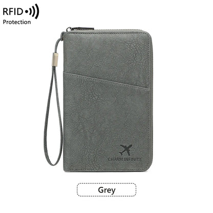 RFID Blocking Passport Wallet & Travel Document Holder