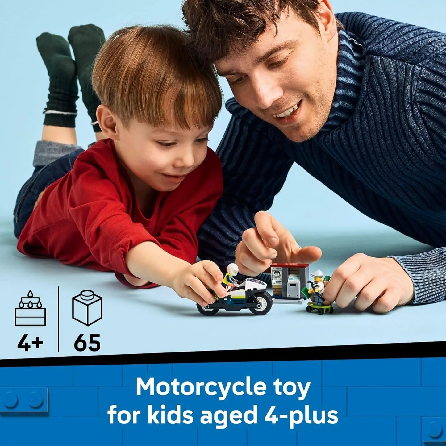 LEGO City Police Motorcycle Big Pursuit 60455 Building Set