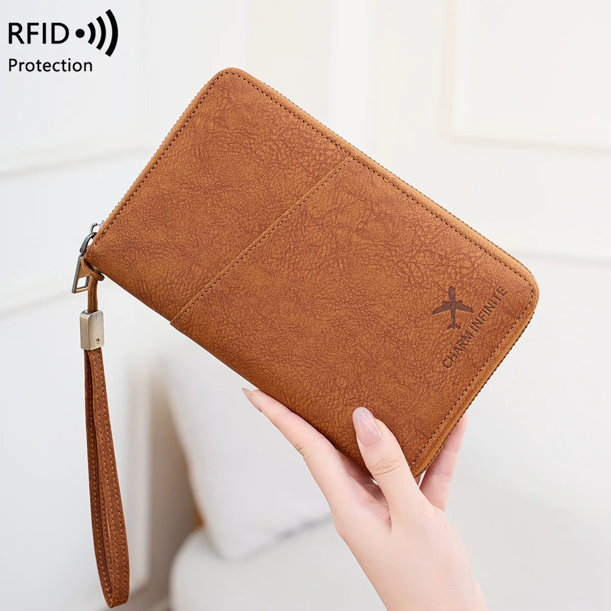 RFID Blocking Passport Wallet & Travel Document Holder