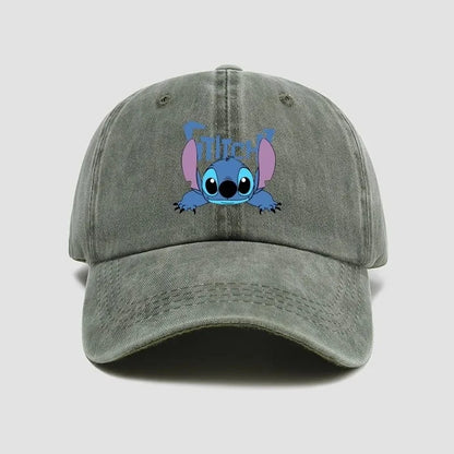 Stitch Cartoon Baseball Cap – Kawaii Anime Snapback Hat
