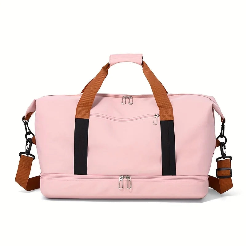 Large Capacity Gym Duffel Bag with Shoe Compartment