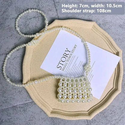 Pearl Mini Crossbody Bag for Women – Cute Shoulder Bag