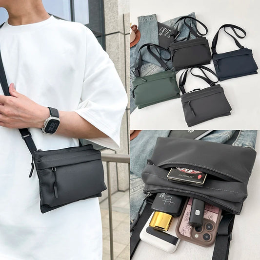 Waterproof Nylon Crossbody Messenger Bag – Unisex Shoulder Bag