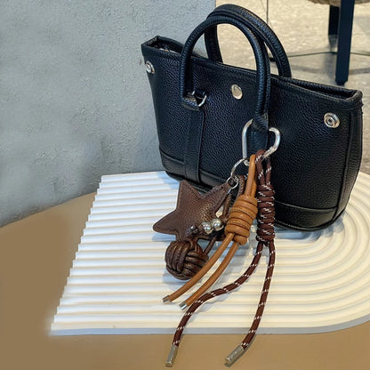 PU Leather Star Keychain Bag Charm & Bag Pendant