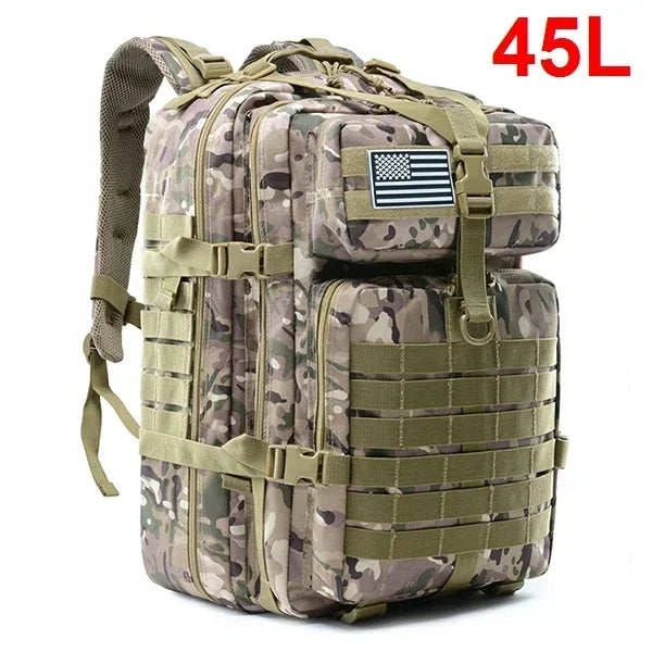 Tactical MOLLE Backpack 30L/50L – 3P Assault Pack for Hiking & Hunting